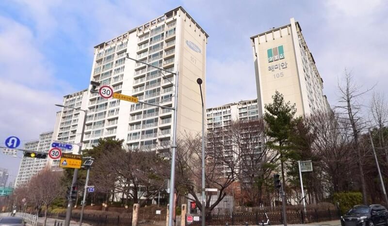 문정래미안 아파트 전경